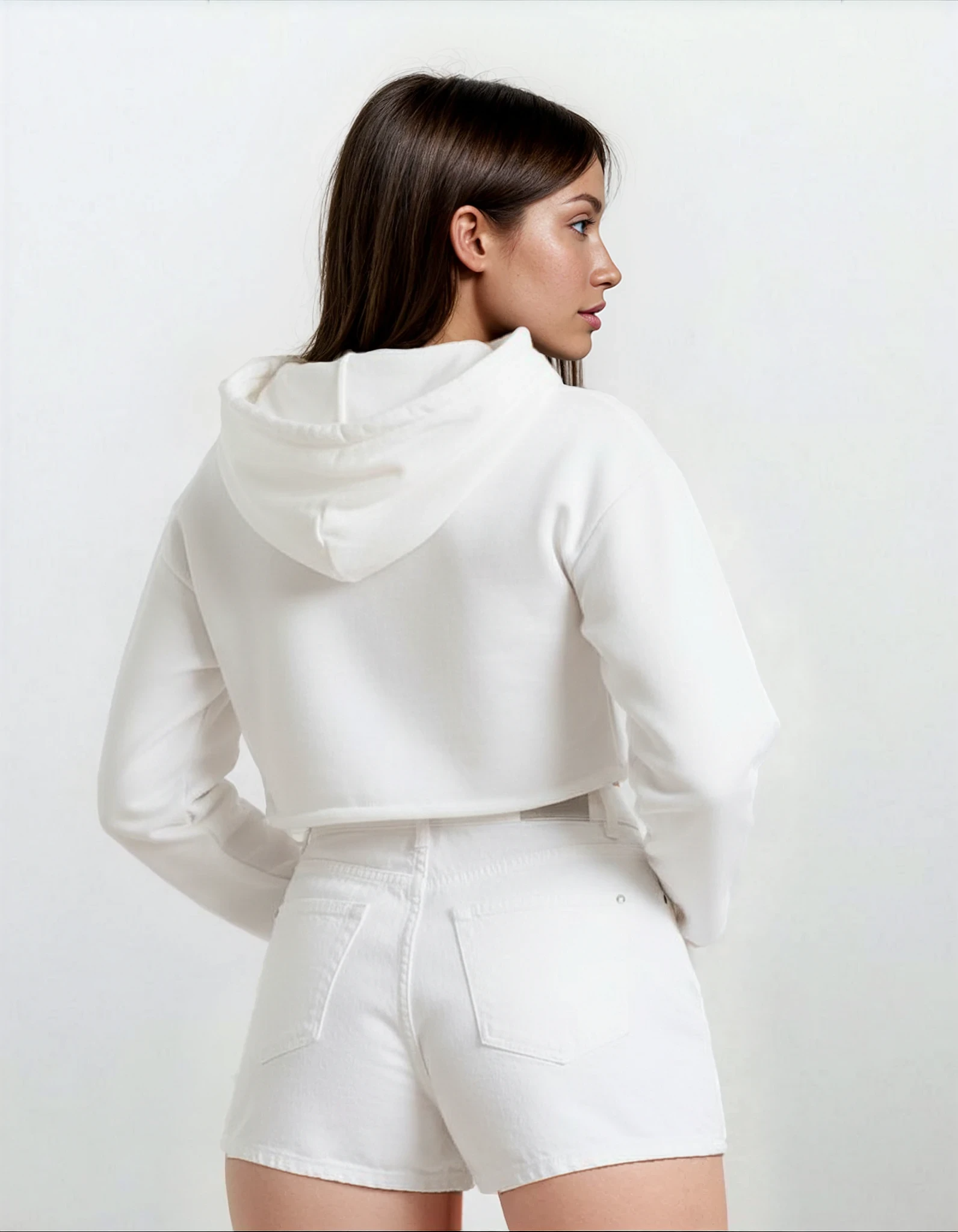 Stacked Logo Cropped Hoodie Kickhouse Boxing