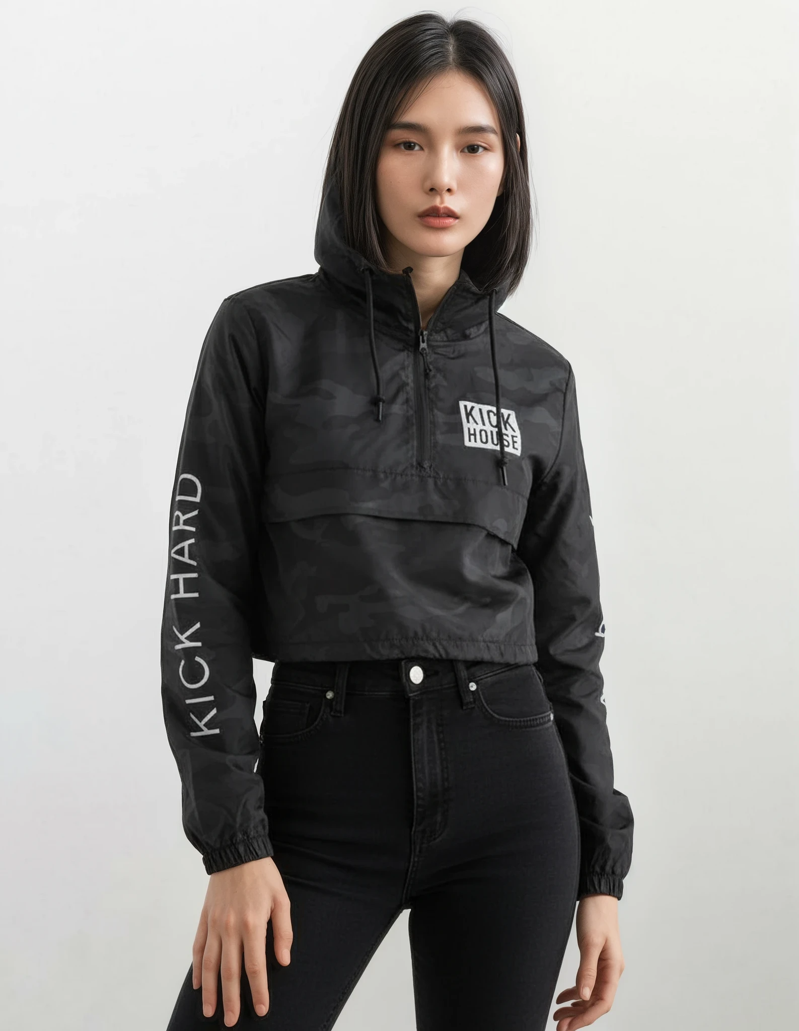 Ladies Crop Windbreaker