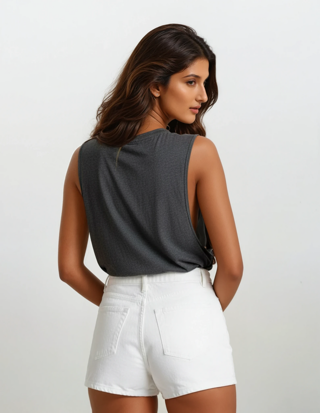 Stacked Logo Women's Flowy Muscle Tank Kickhouse Boxing