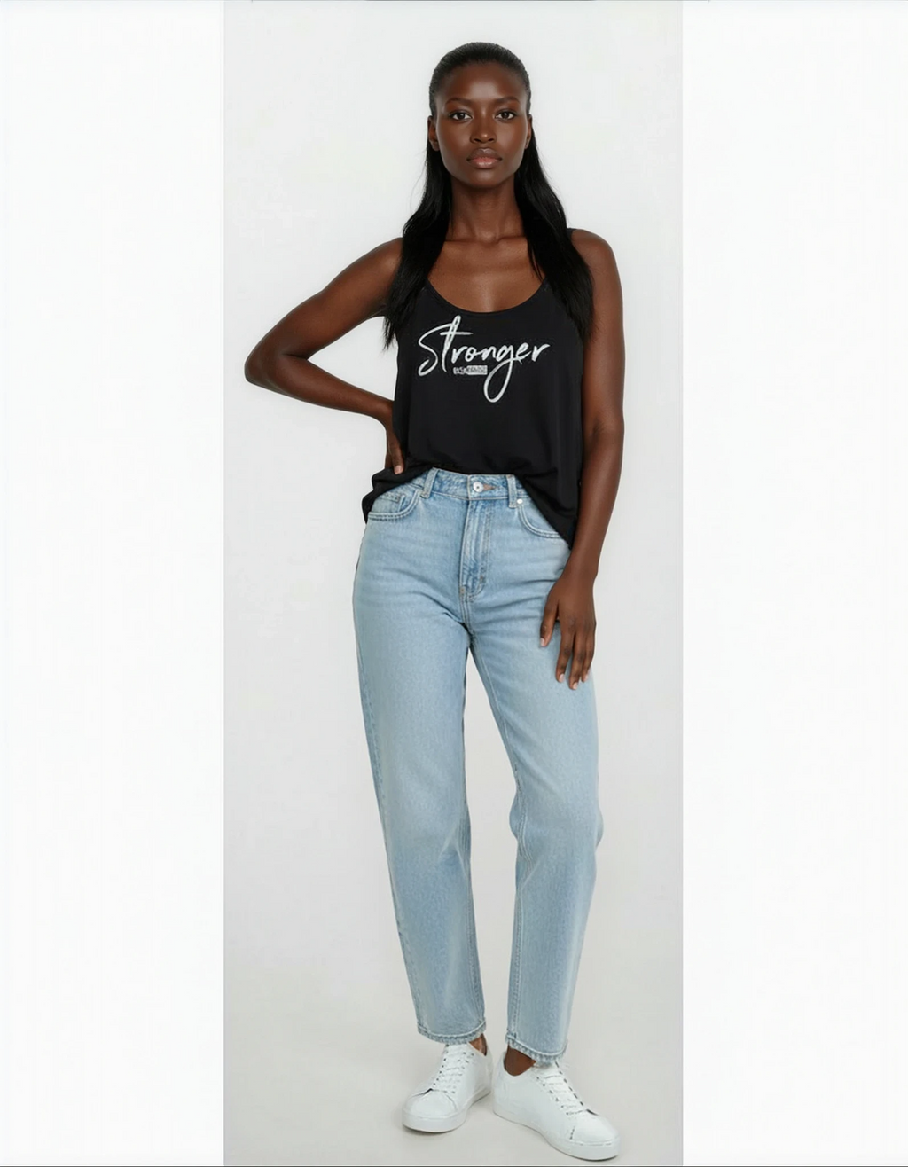 Ladies Flowy High Neck Tank Kickhouse Boxing