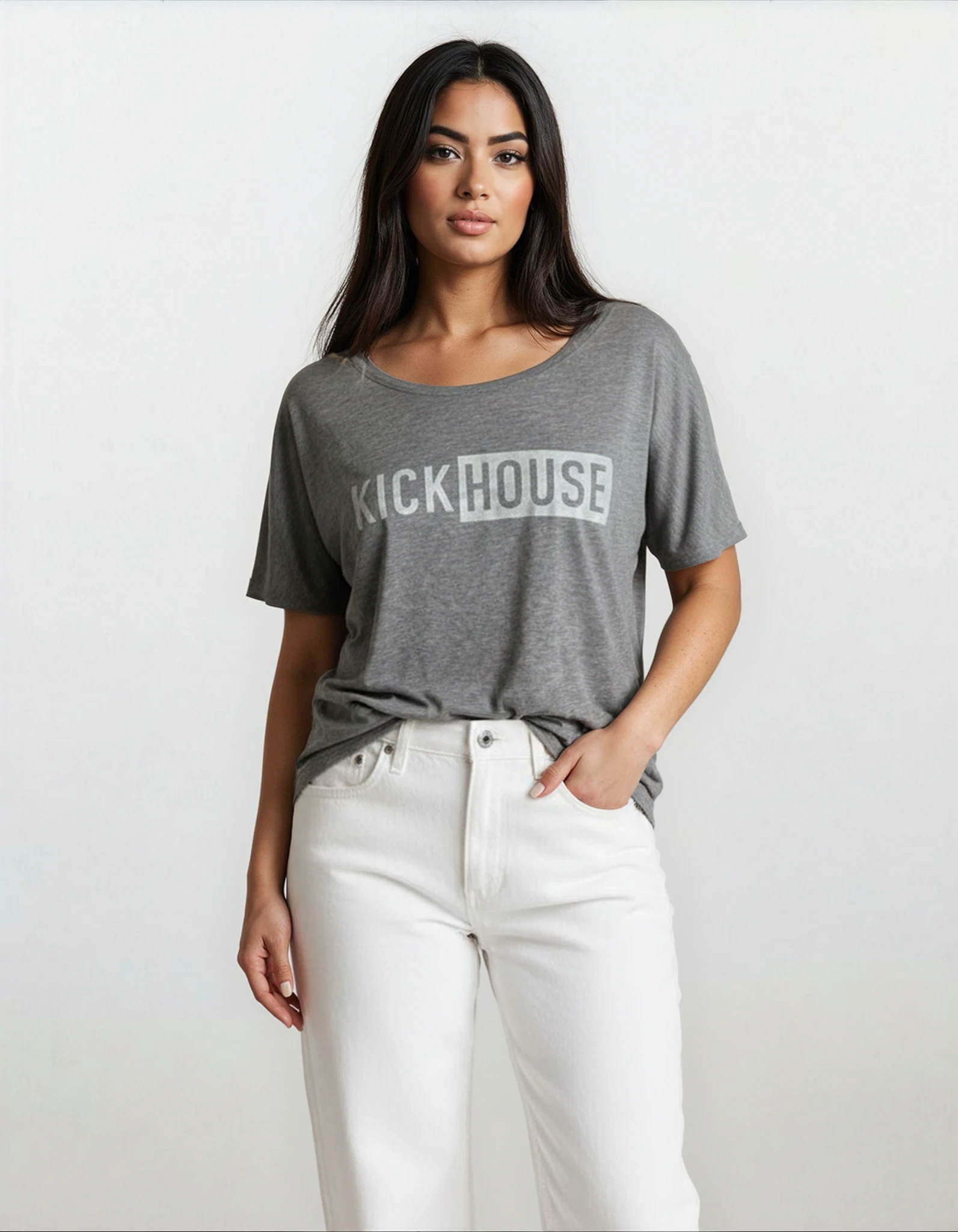 Linear Logo Women's Slouchy Tee