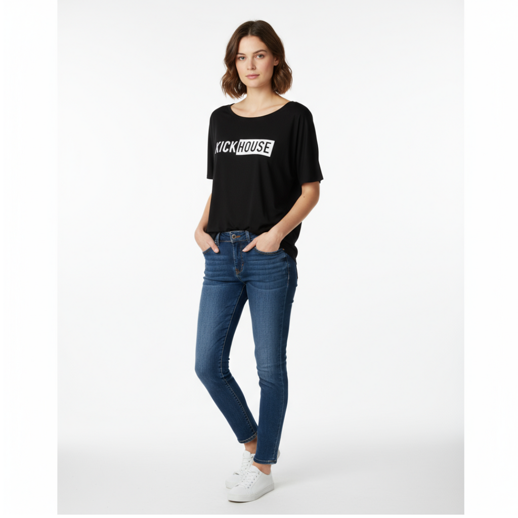 Linear Logo Women's Slouchy Tee