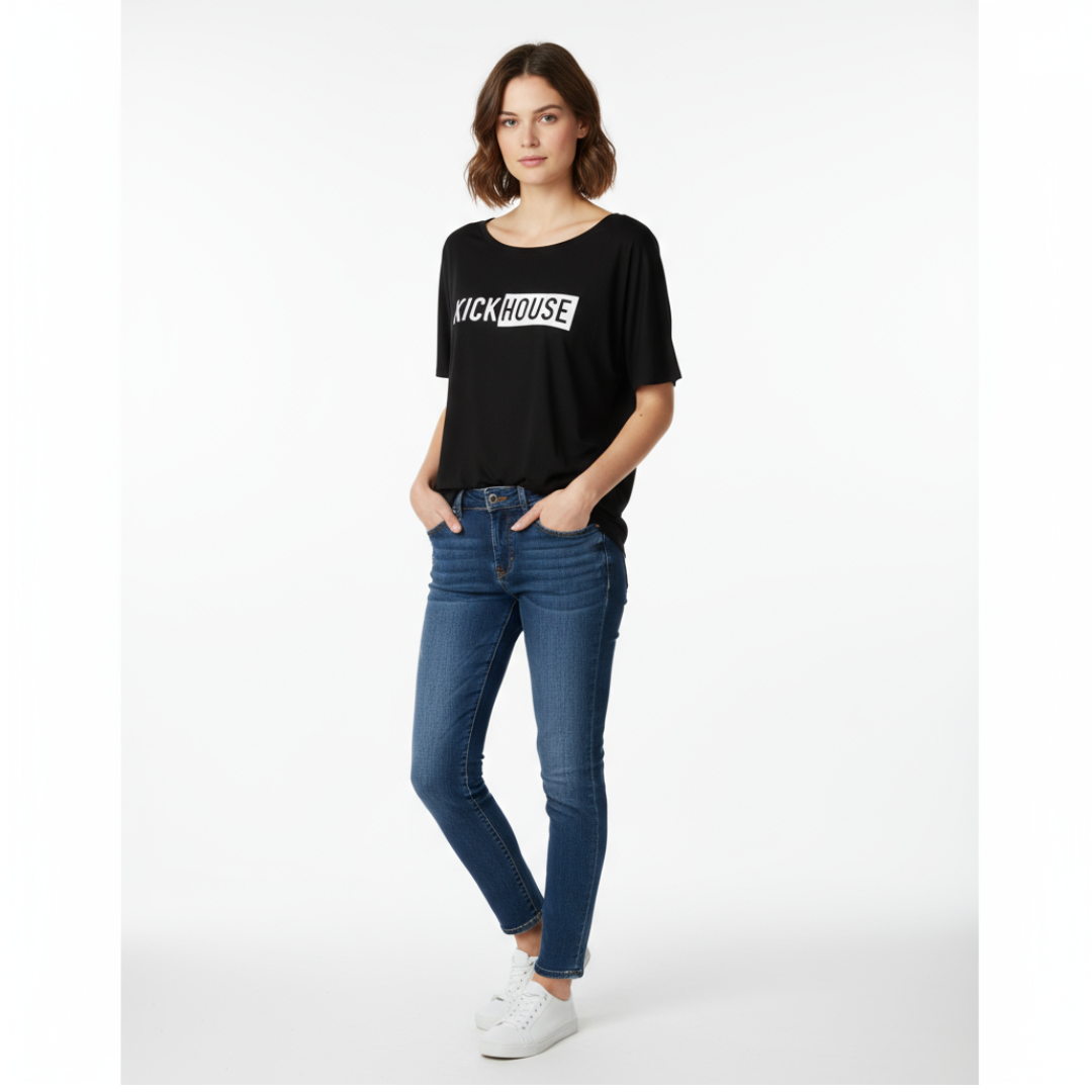 Linear Logo Women's Slouchy Tee