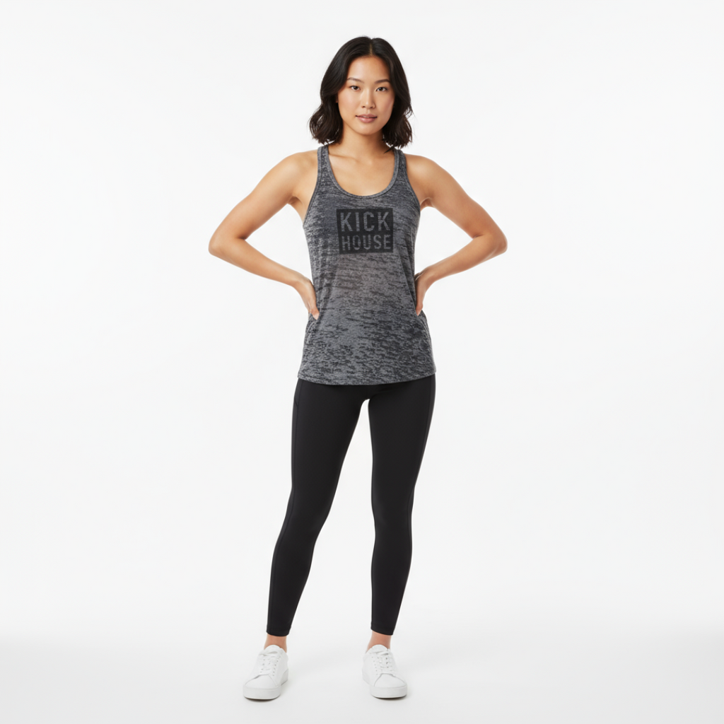 Stacked Ladies Burnout Tank