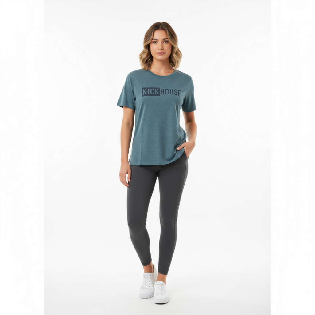 Linear Logo Women's Relaxed Tee Kickhouse Boxing