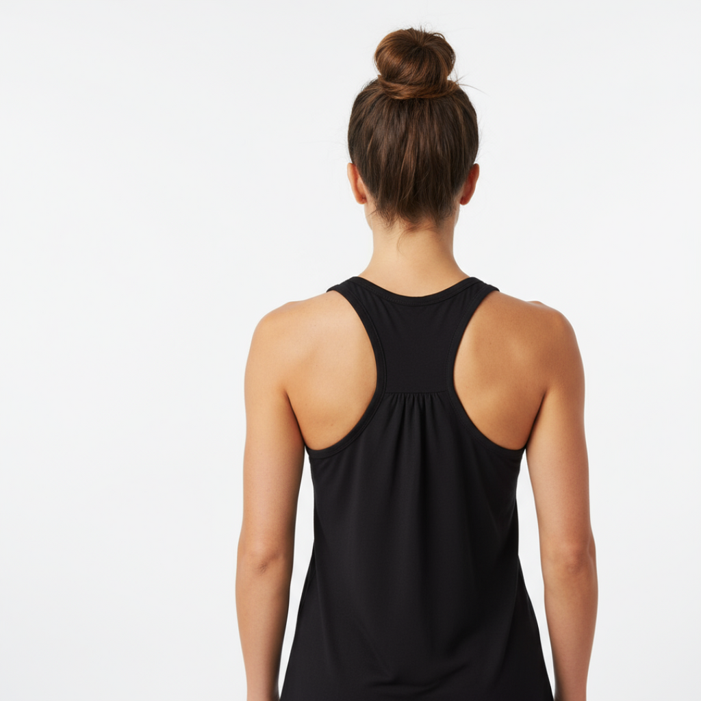 Linear Logo Women's Flowy Racer Back Tank Kickhouse Boxing