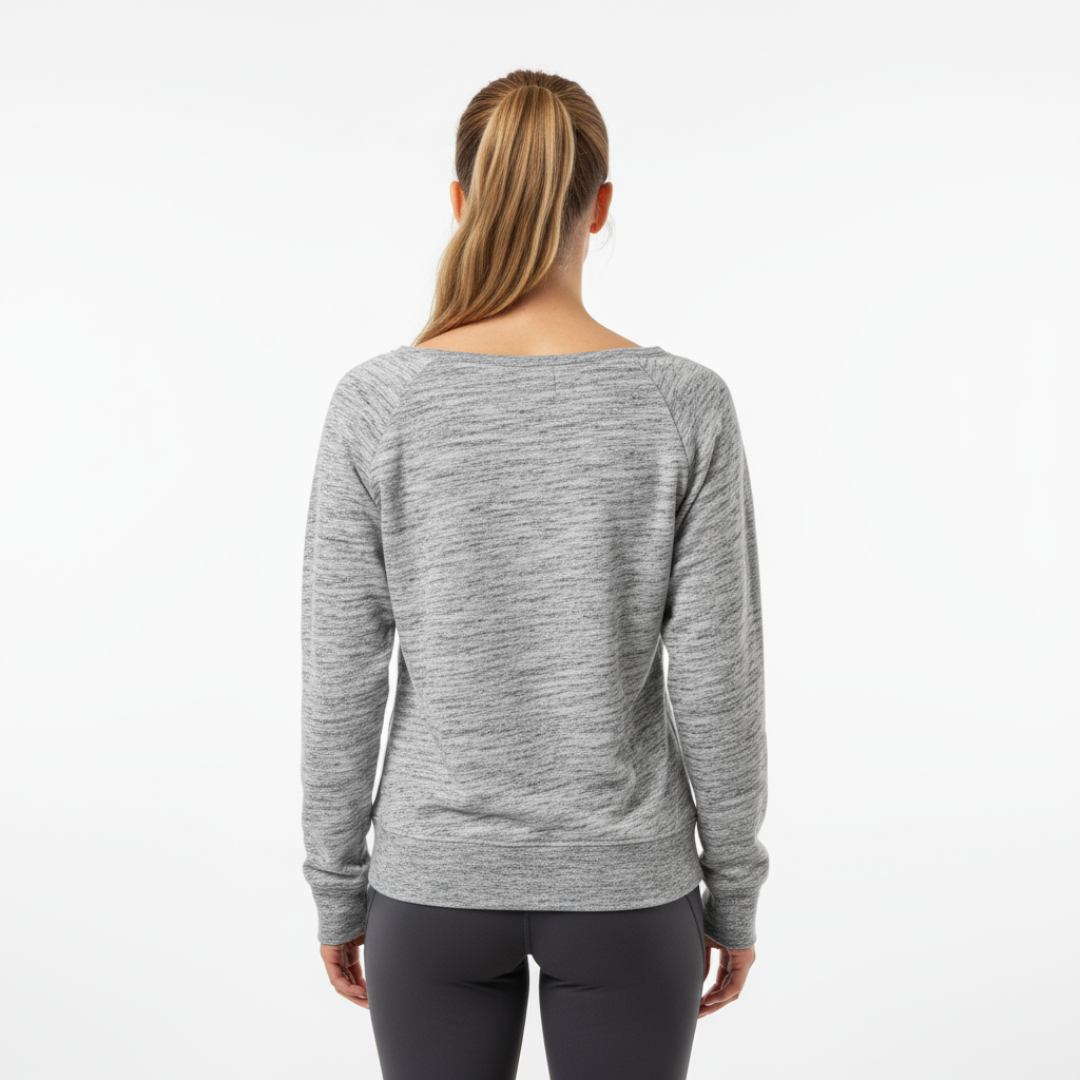 Unisex Stacked Logo Wideneck Sweatshirt Kickhouse Boxing