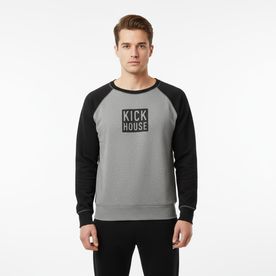 Unisex Stacked Logo Wideneck Sweatshirt