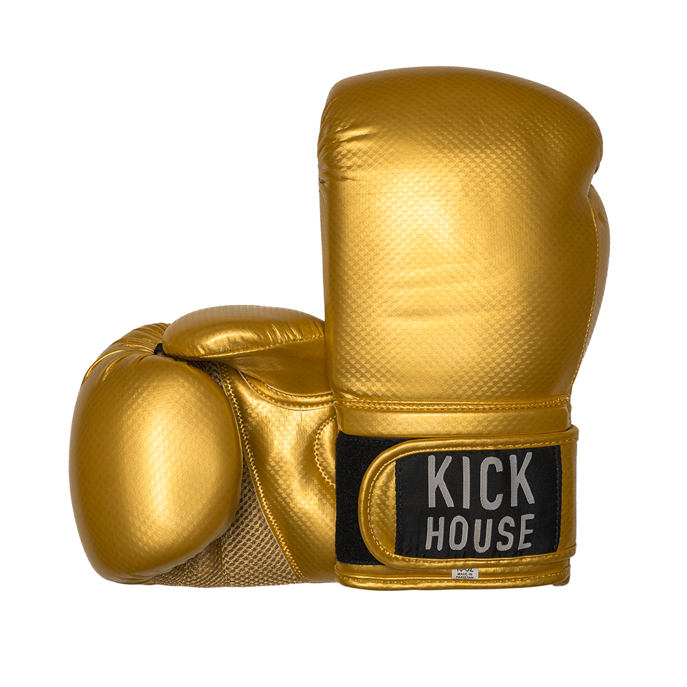 16oz Synthetic Leather Boxing Gloves Kickhouse Boxing
