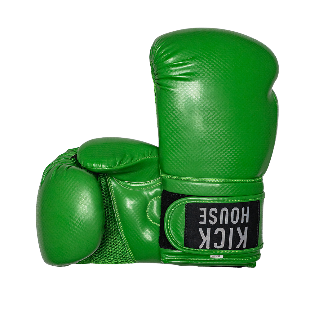 16oz Synthetic Leather Boxing Gloves Kickhouse Boxing