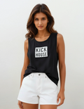 Stacked Logo Women's Flowy Muscle Tank